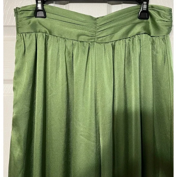 Micas Olive Green Wide Leg High Waist Dressy‎ Palazzo Pants - Size XL - Picture 2 of 10